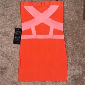 Bebe strapless bandage dress - BRAND NEW